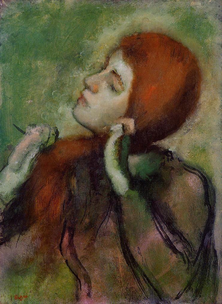 Woman Combing Her Hair 1894